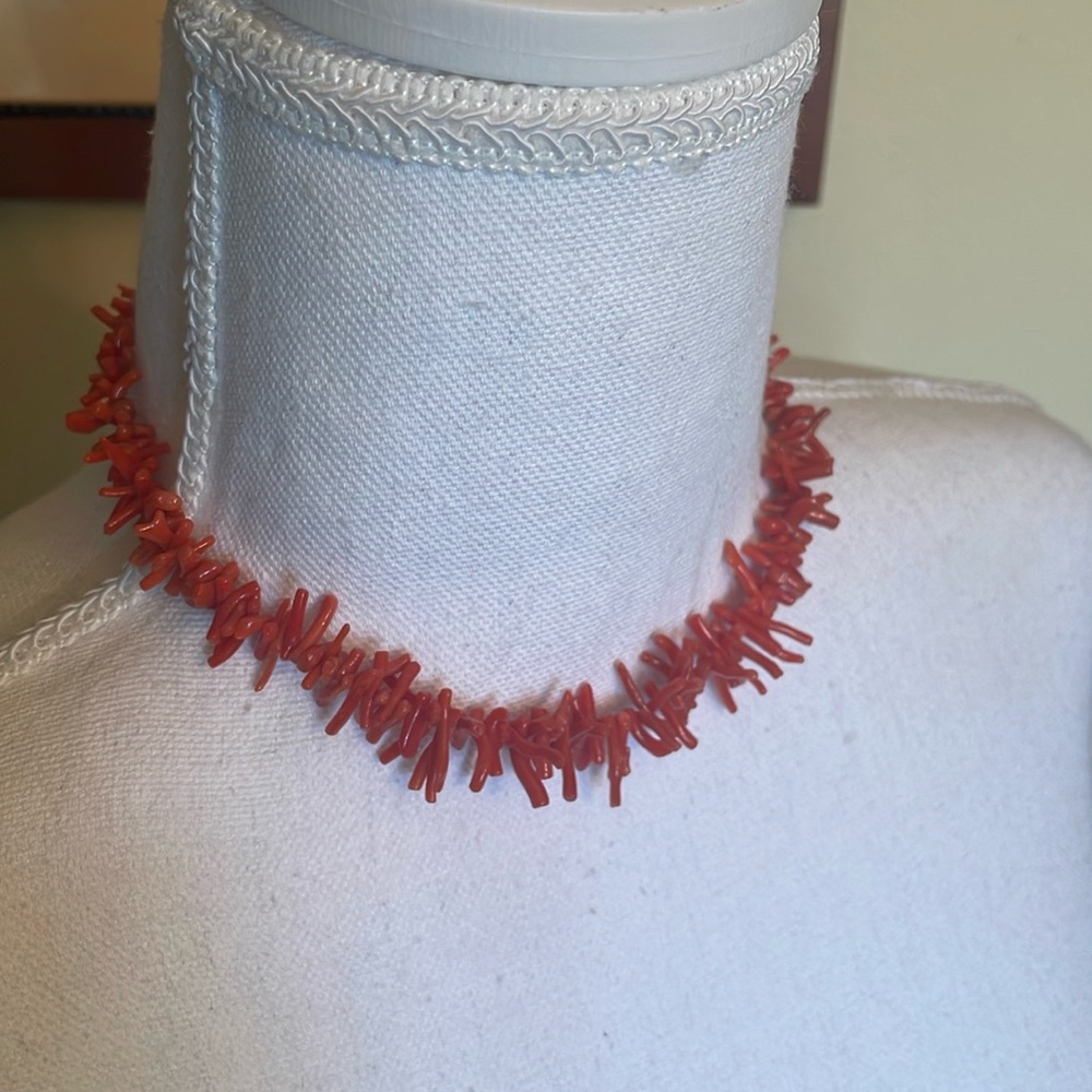 Vintage Coral 15” necklace
